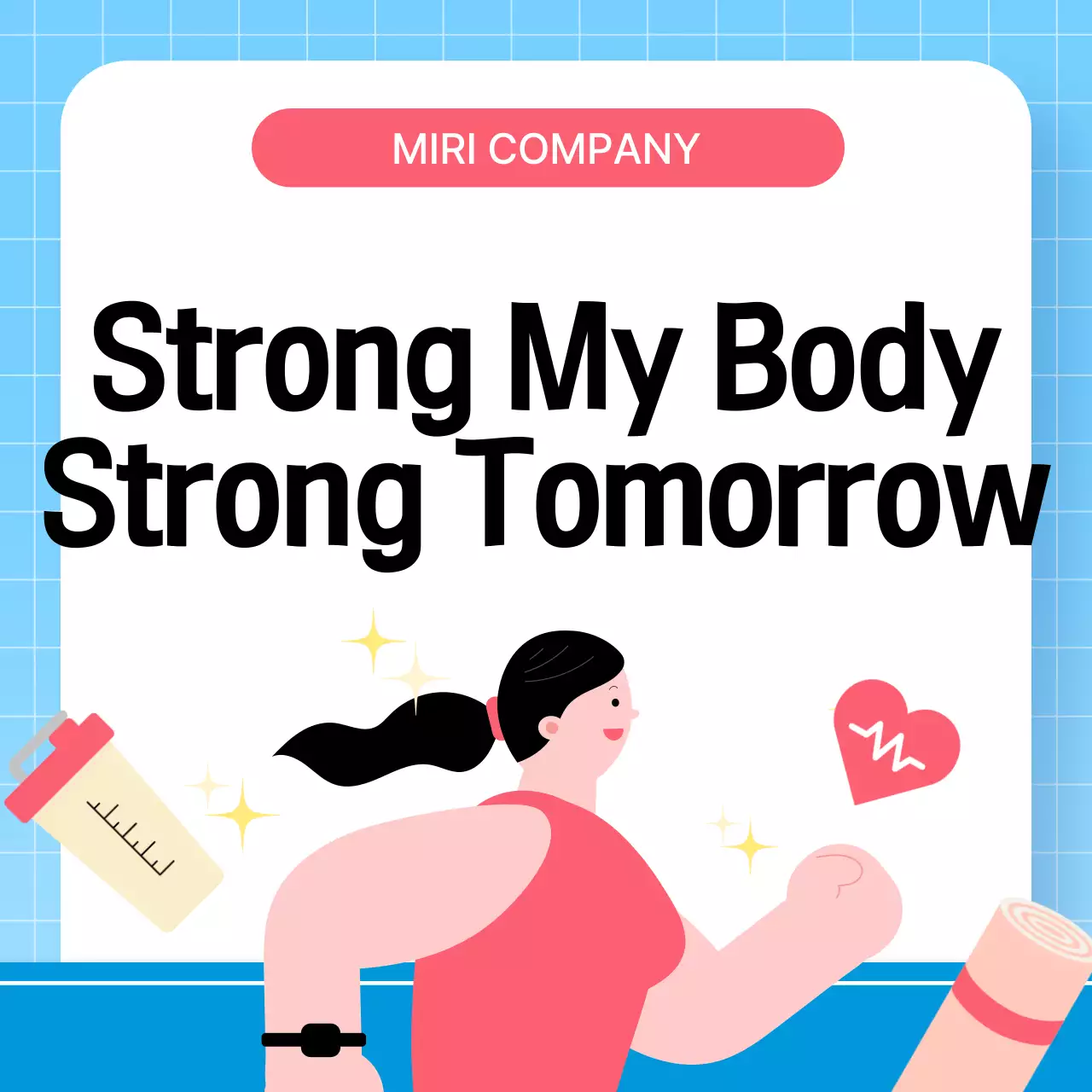 Pink Modern Fitness Promotion Instagram Carousel