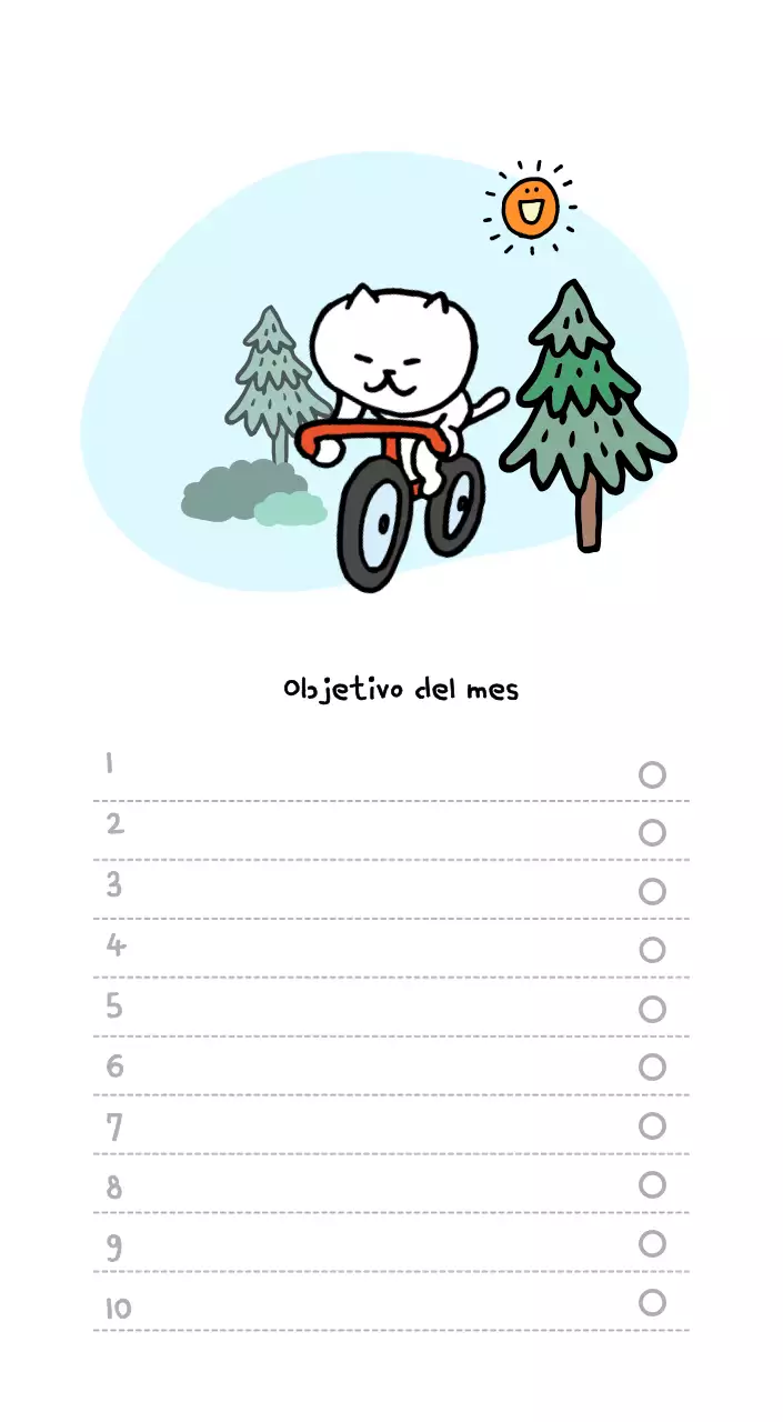 Calendario diario en marfil