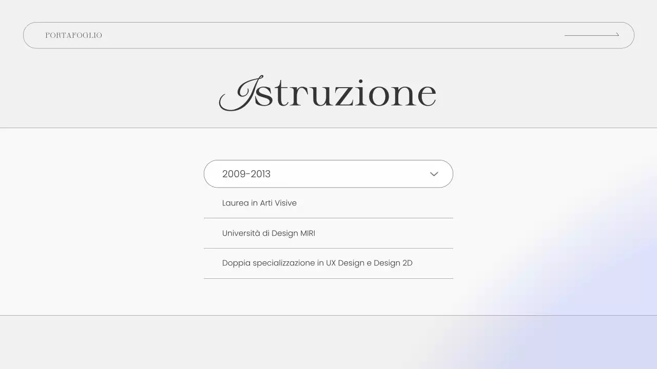 curriculum portfolio blu elegante