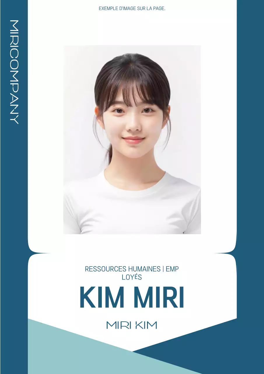 Carte de visite profil d'entreprise moderne bleue