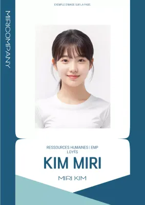 Carte de visite profil d'entreprise moderne bleue