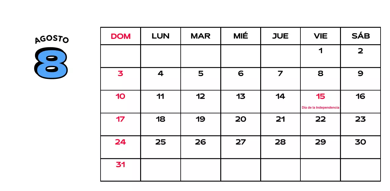 Coloridos calendarios con diversas ilustraciones retro