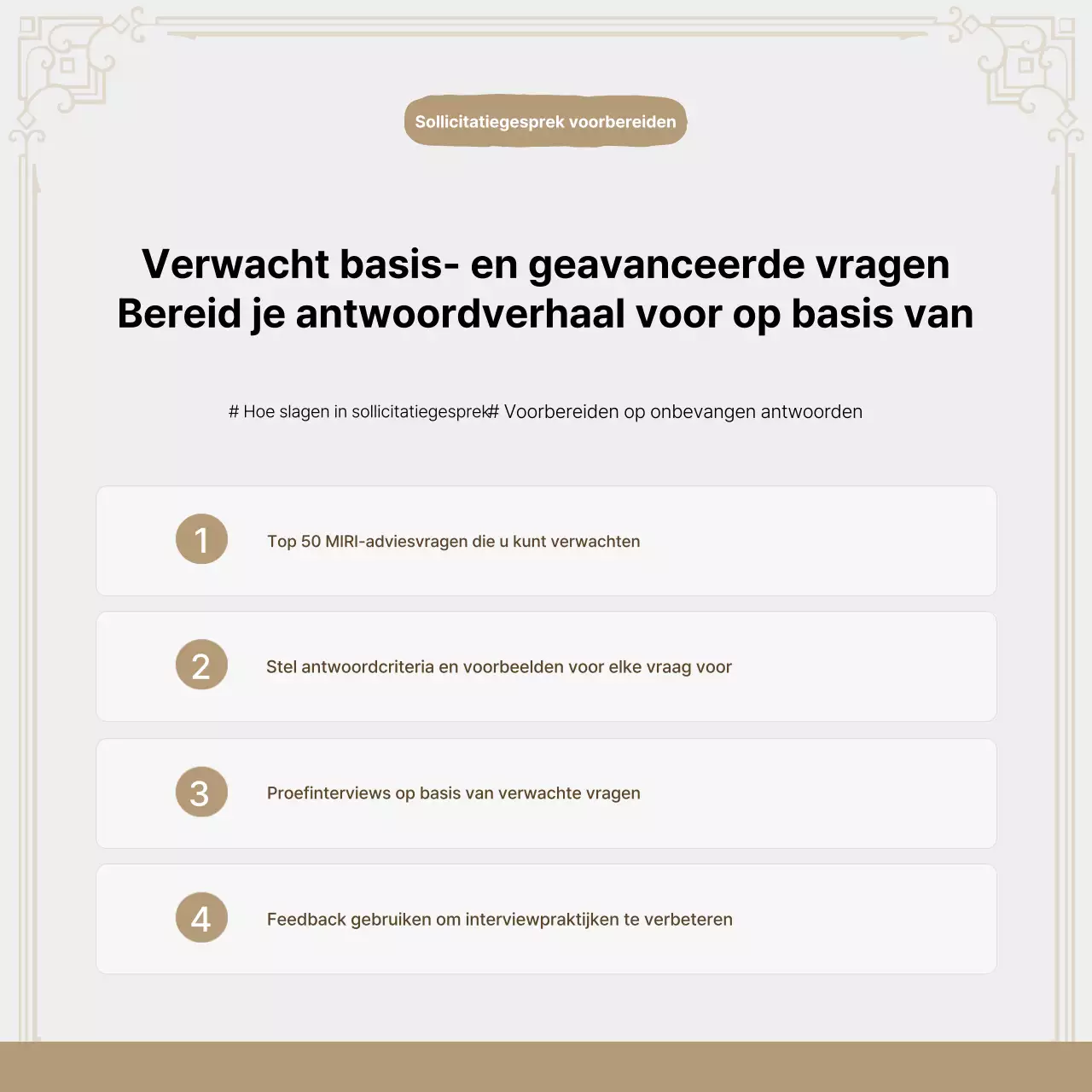 Bevorder Beige Moderne Jobcoaching