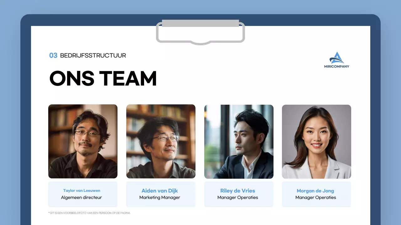 blauw modern inwerkgids