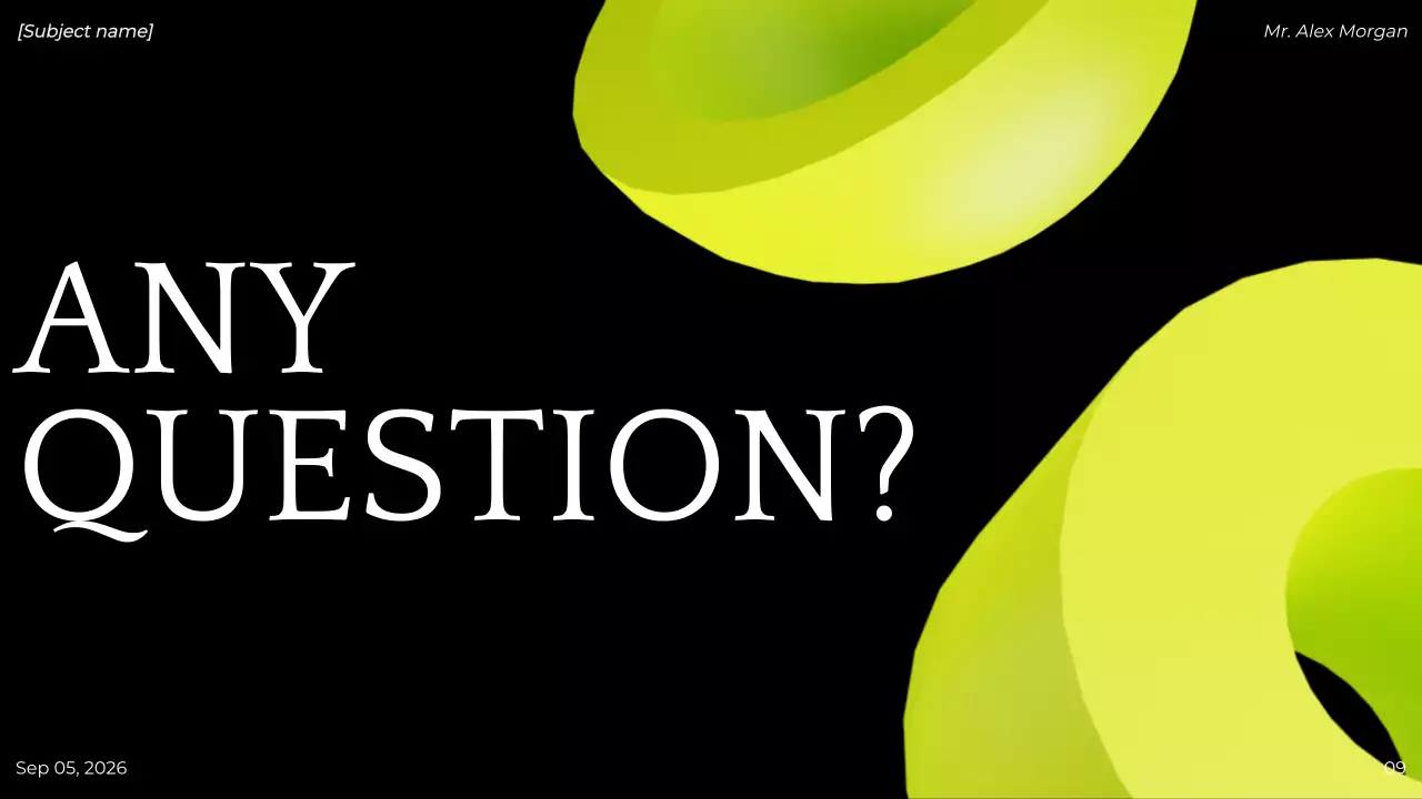 Green Modern Project Presentation