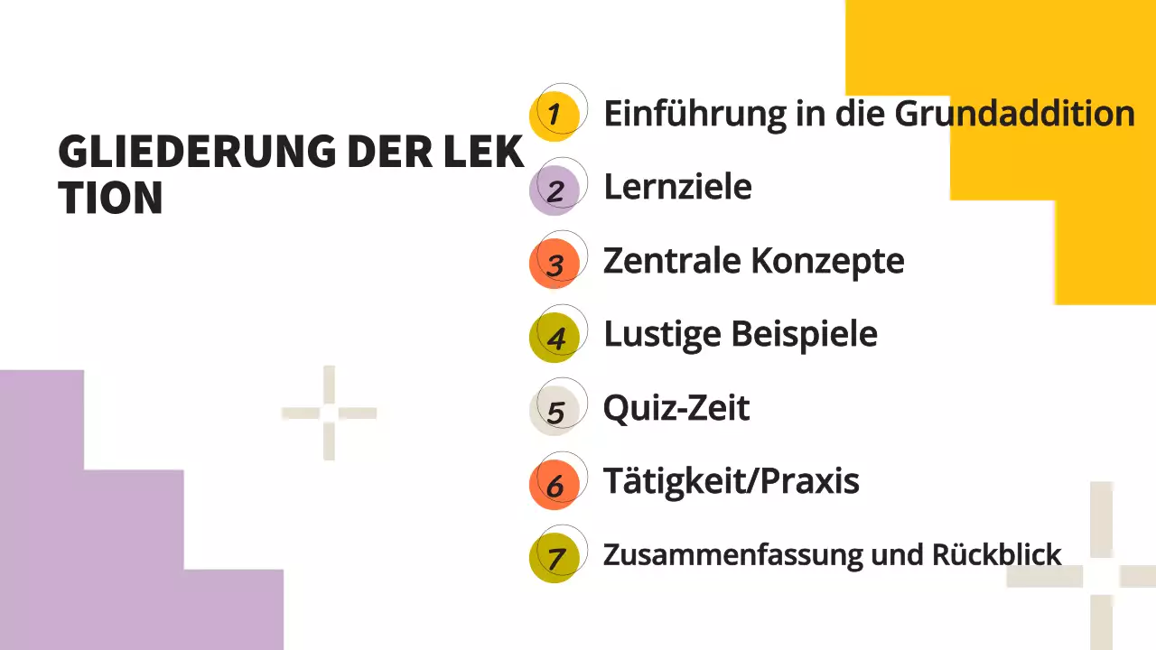 Bunte, einfache Materialien für den Mathematikunterricht