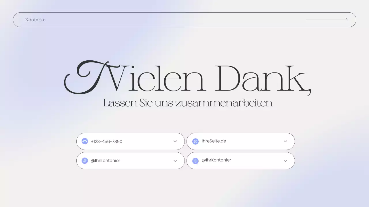 blau elegant Portfolio Lebenslauf