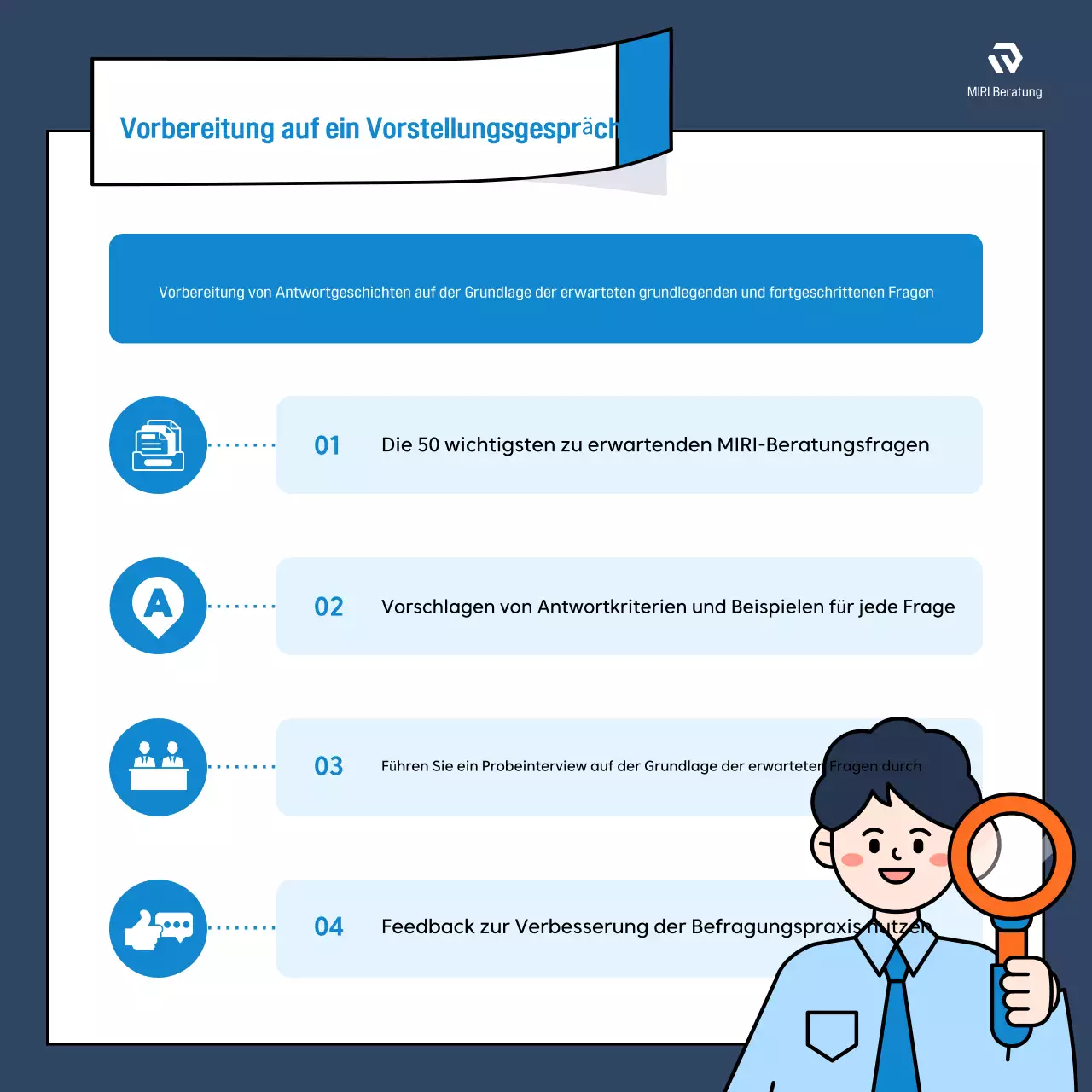 Bewerben Sie moderne Stellenanzeigen in Blau und Orange