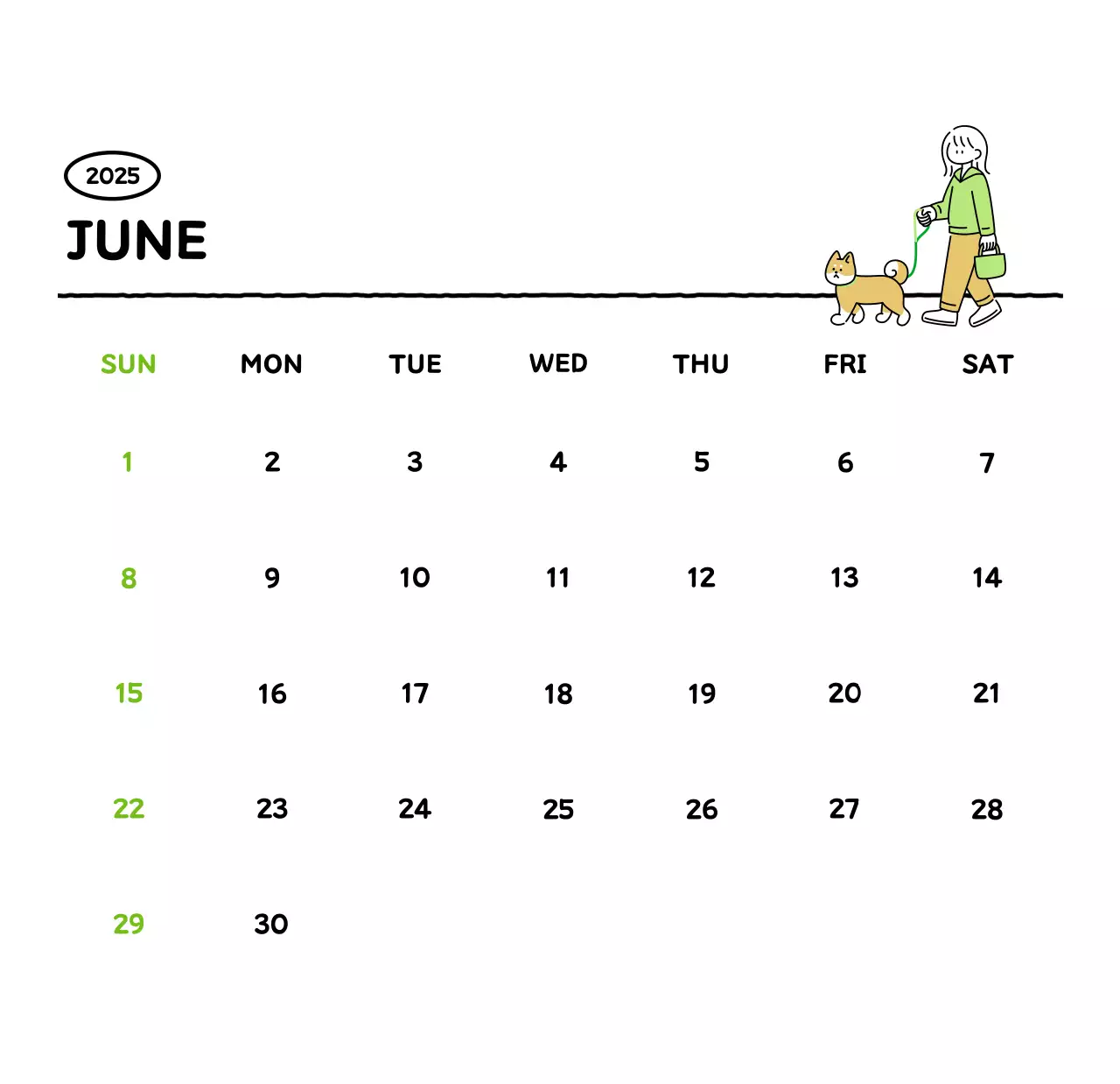 可愛らしい禅風イラストカレンダーカレンダー