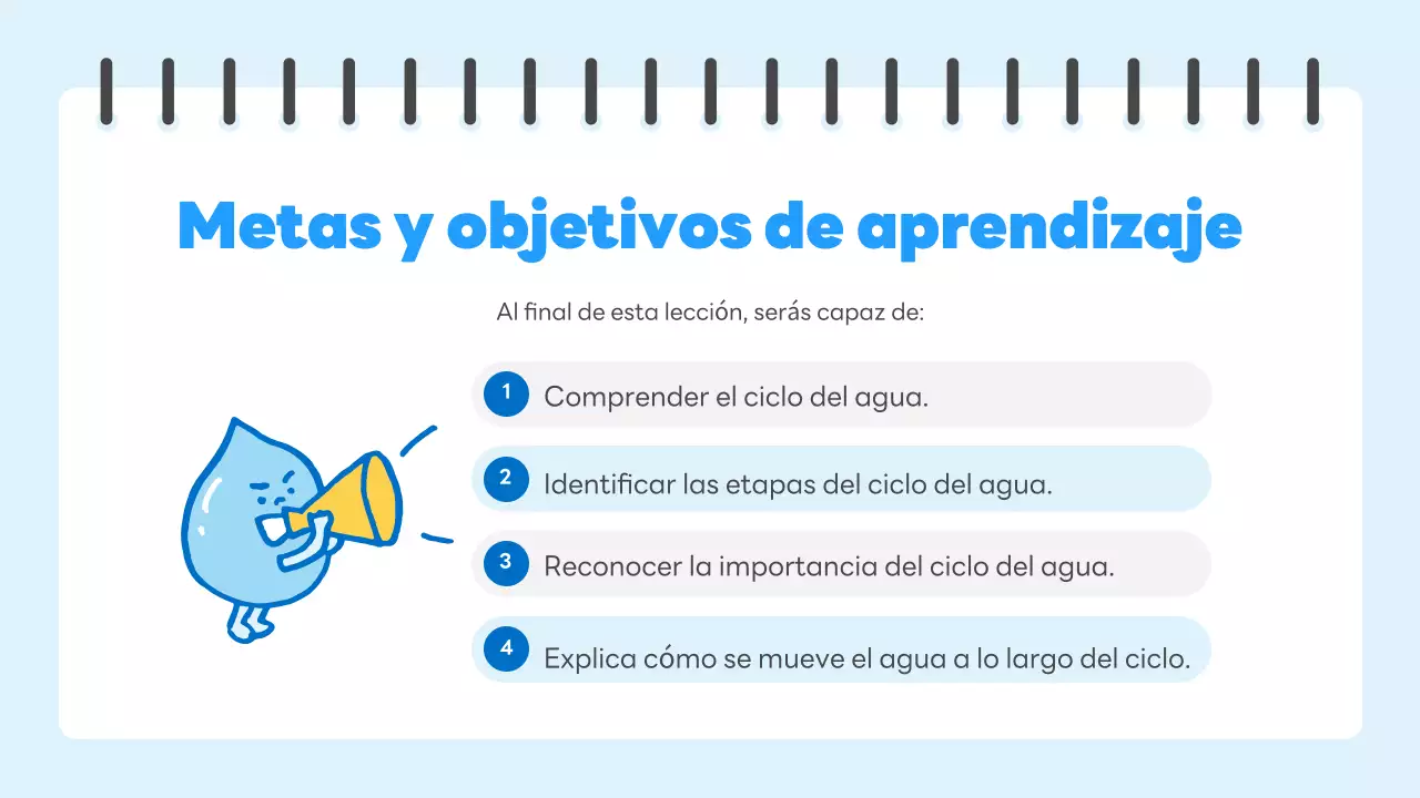 guía científica blue simple