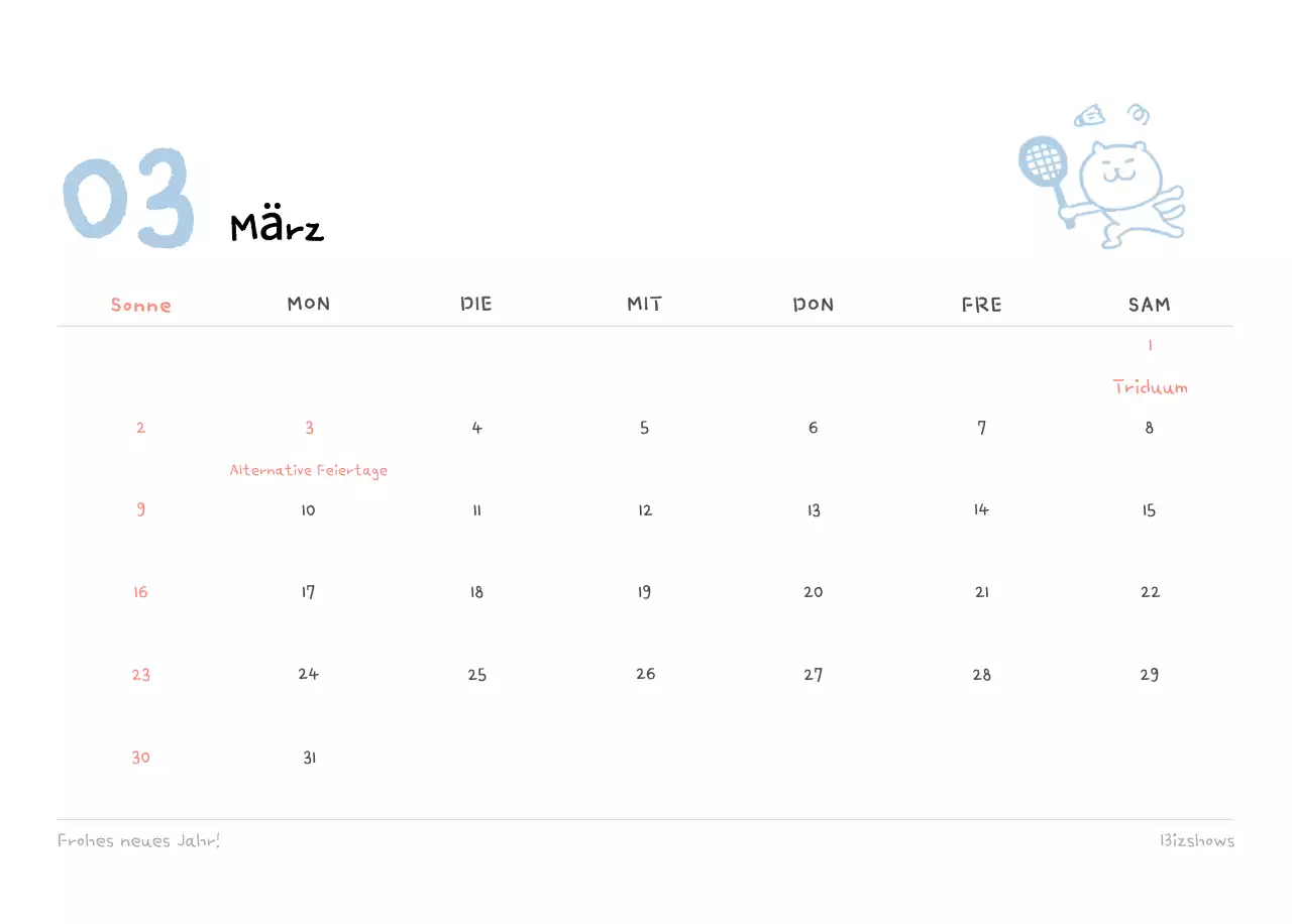 Tageskalender aus Elfenbein