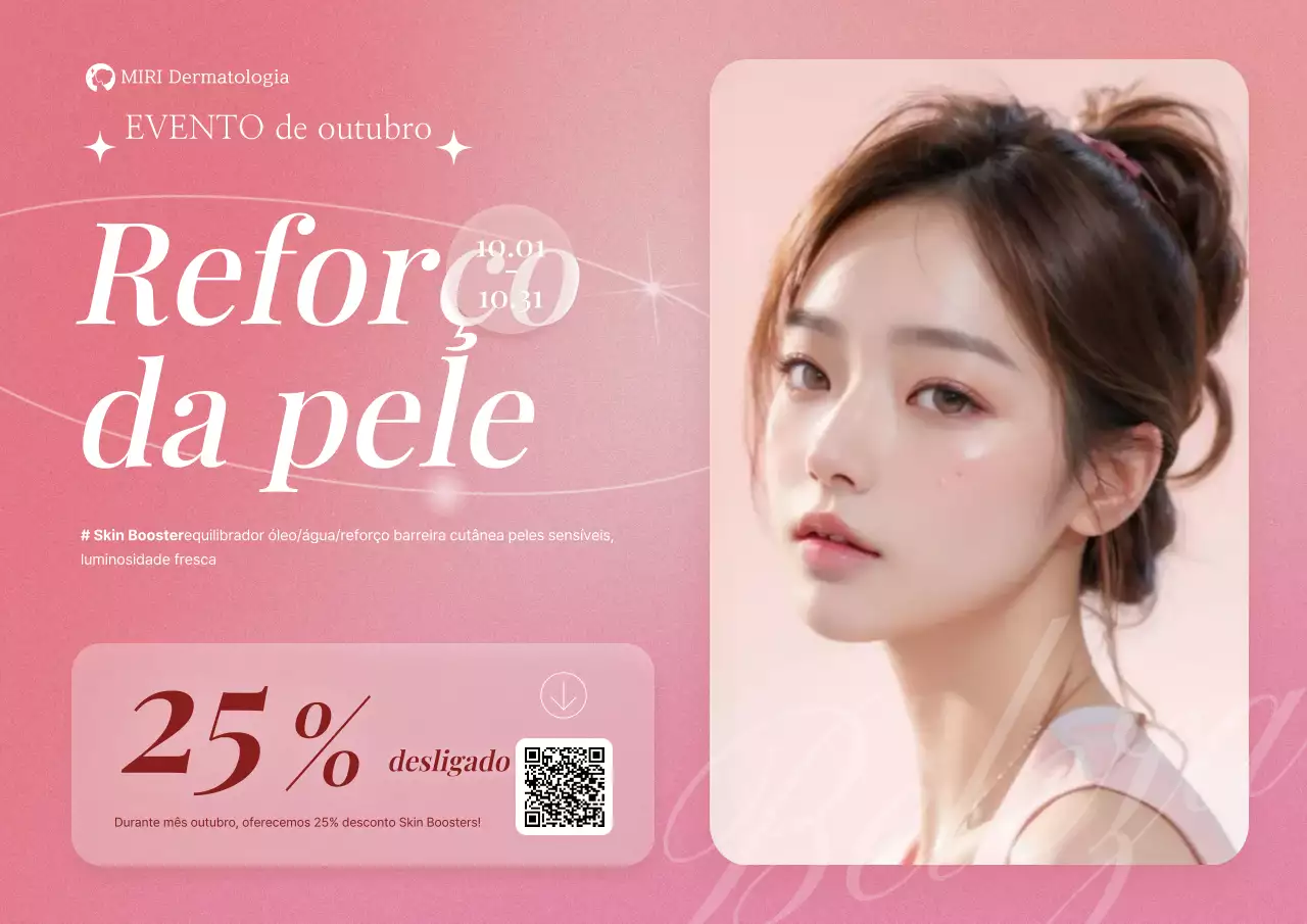 Folheto do evento Pink Dermatology Chic