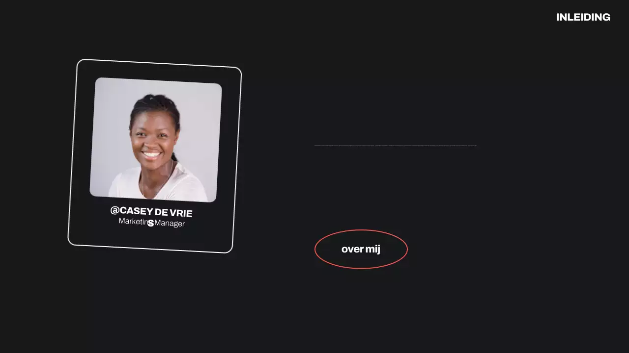 zwart modern portfolio cv