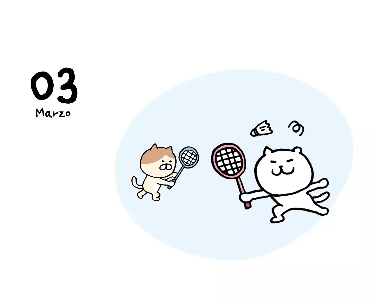 Calendario diario en marfil