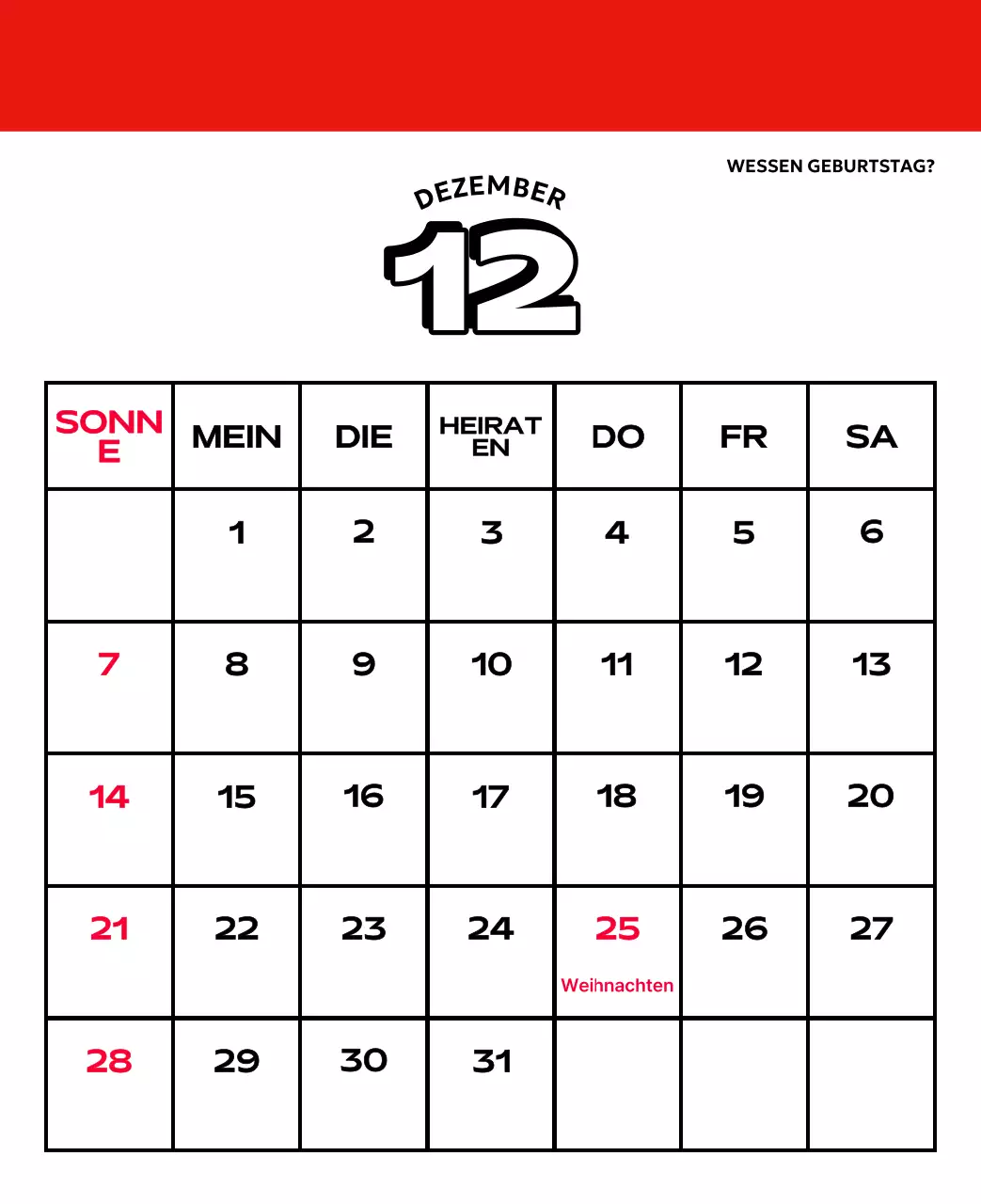 Bunte Kalender mit einer Vielzahl von Retro-Illustrationen