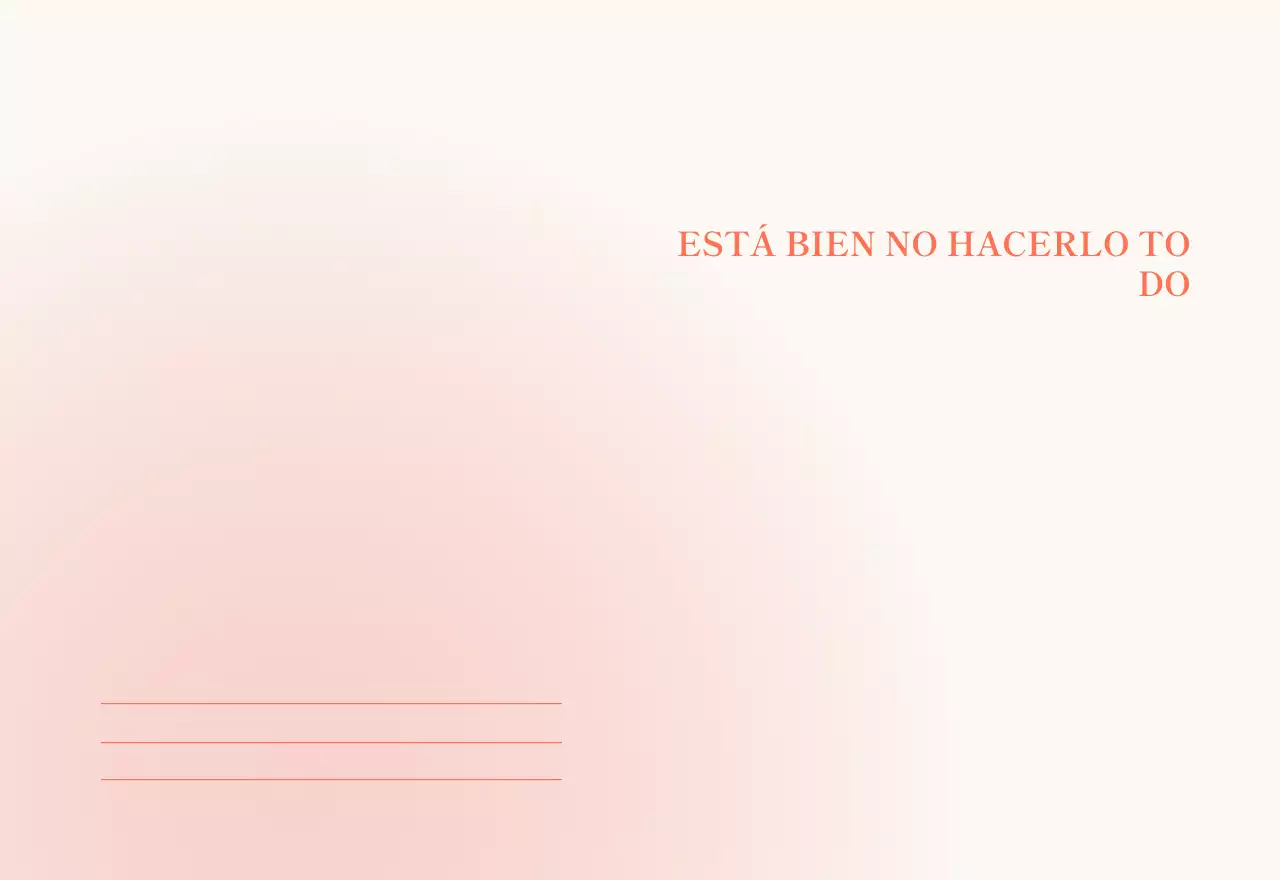 Calendario minimalista degradado