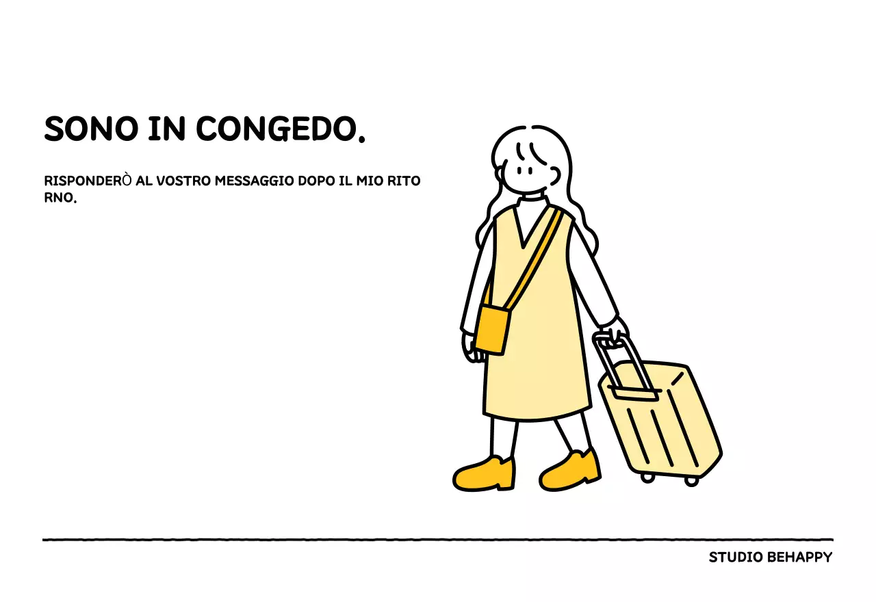 Calendario illustrato con un grazioso stile di linee