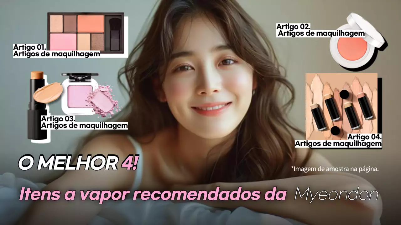Anúncio de maquilhagem limpa e cor-de-rosa
