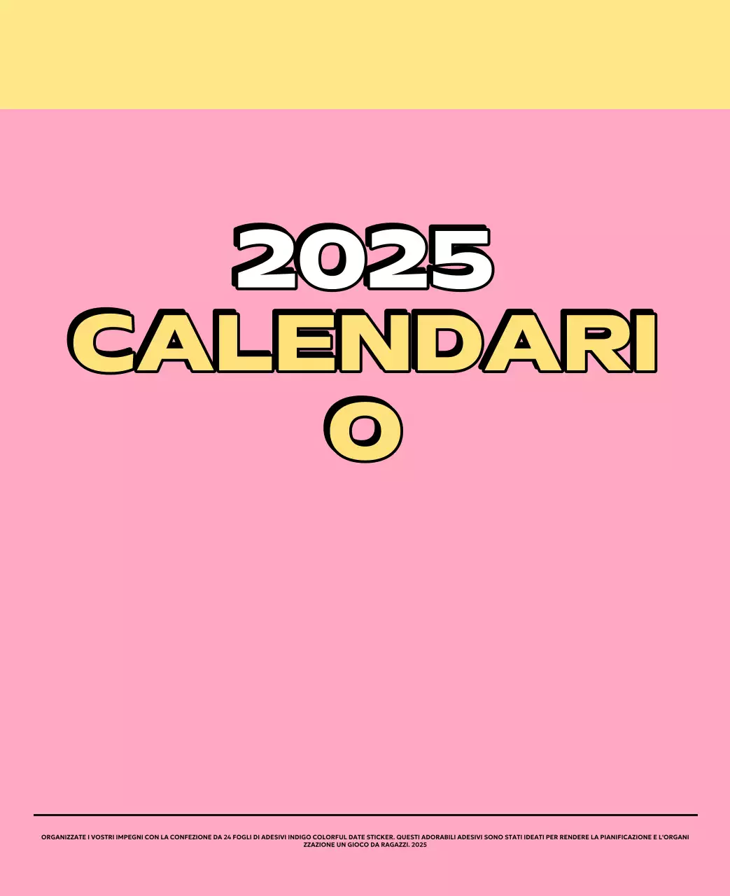 Calendari colorati con una varietà di illustrazioni retrò