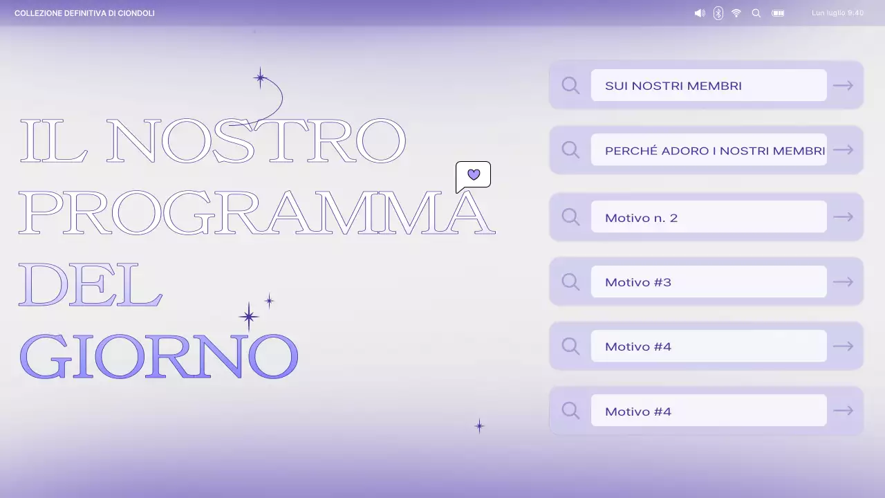 pubblicità fandom viola di tendenza