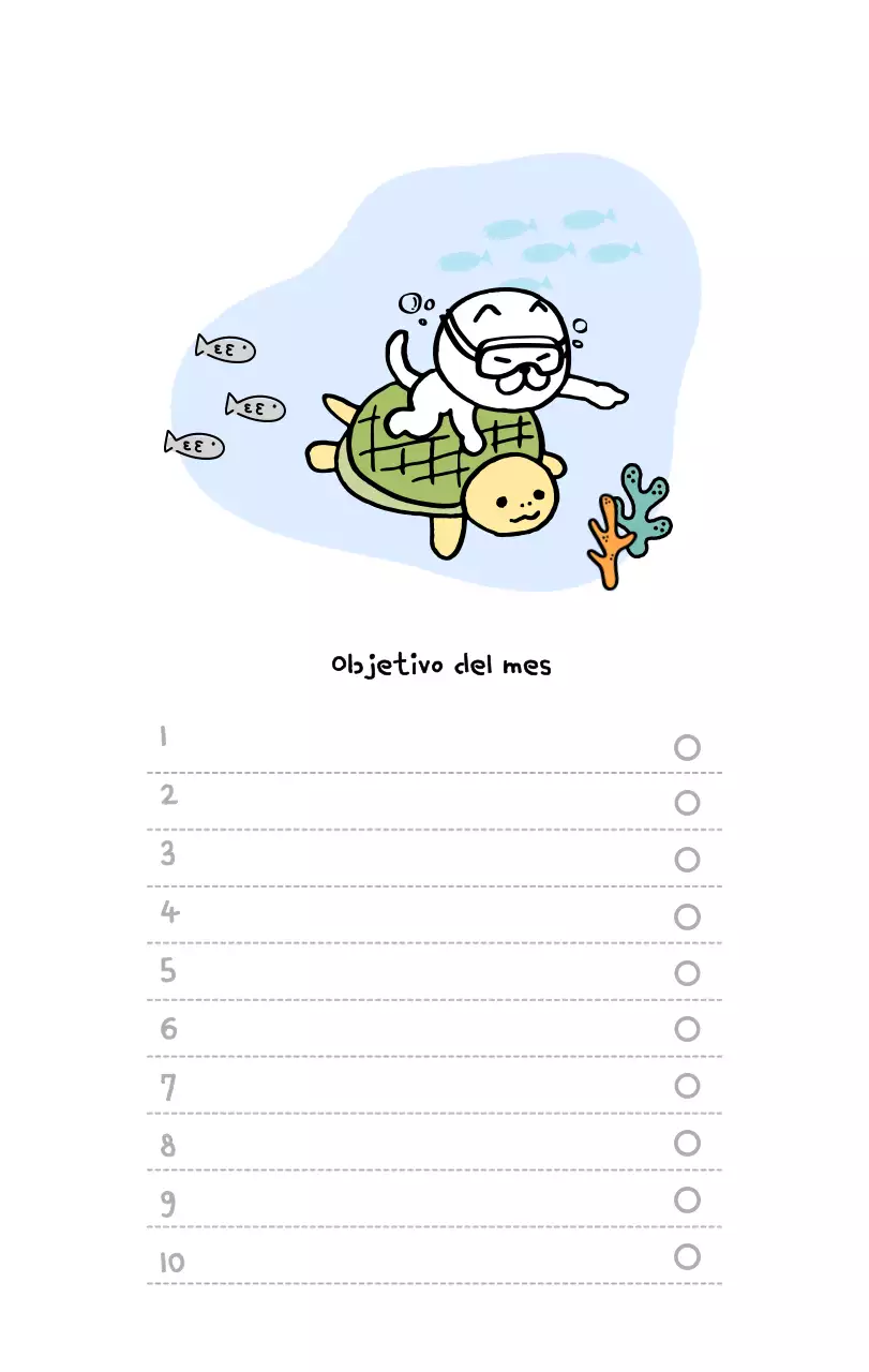 Calendario diario en marfil