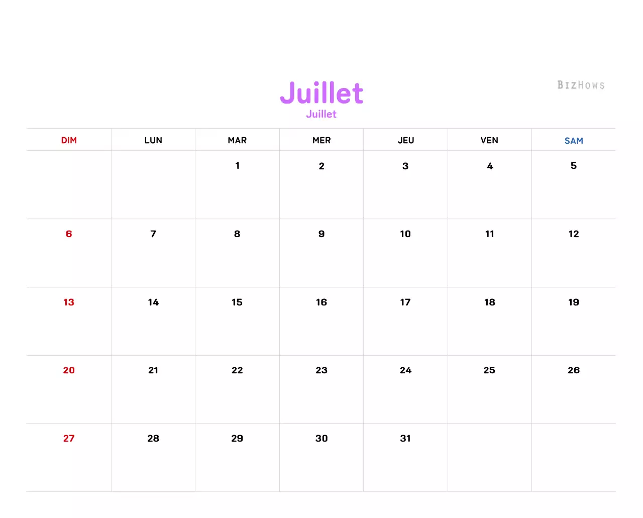 Calendrier du Nouvel An avec illustrations chaleureuses
