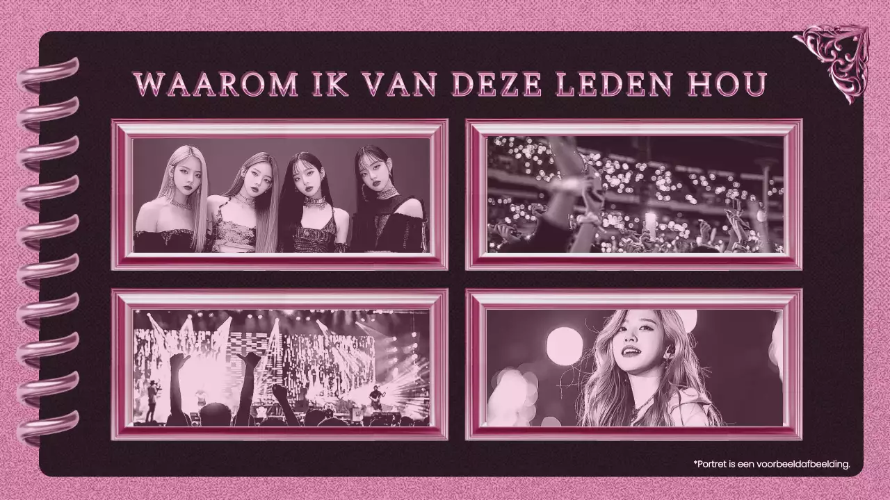 roze trendy K-pop promotie