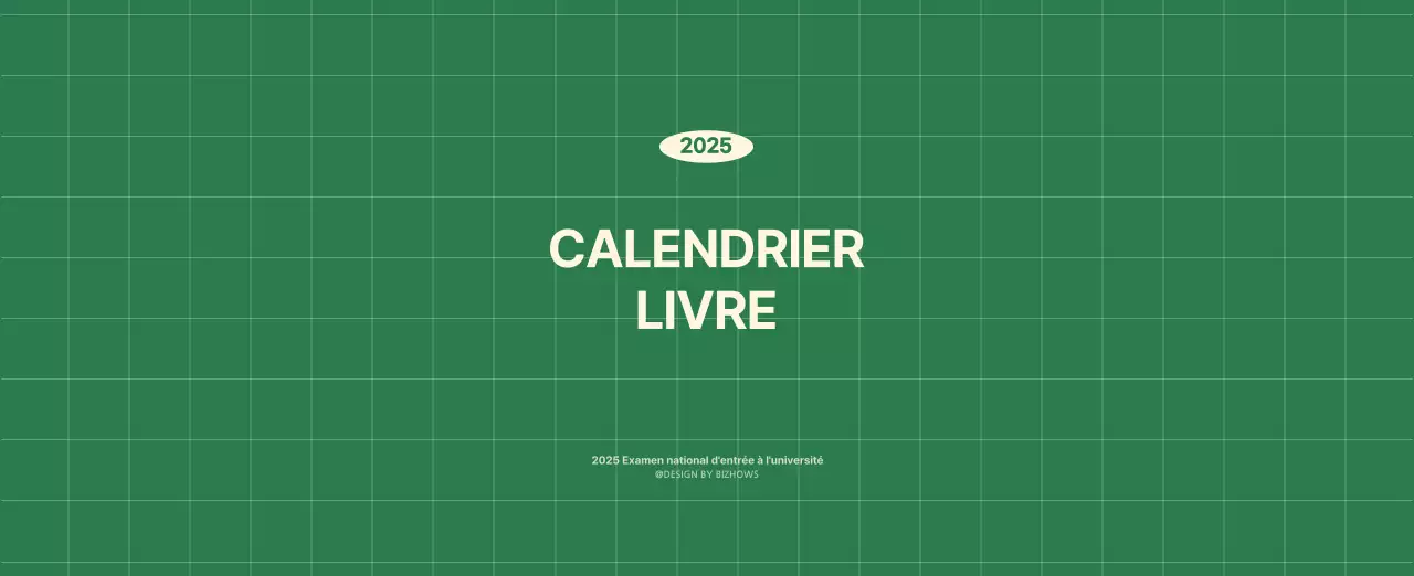 Calendrier mural SAT D-Day concept notepad en vert et jaune clair