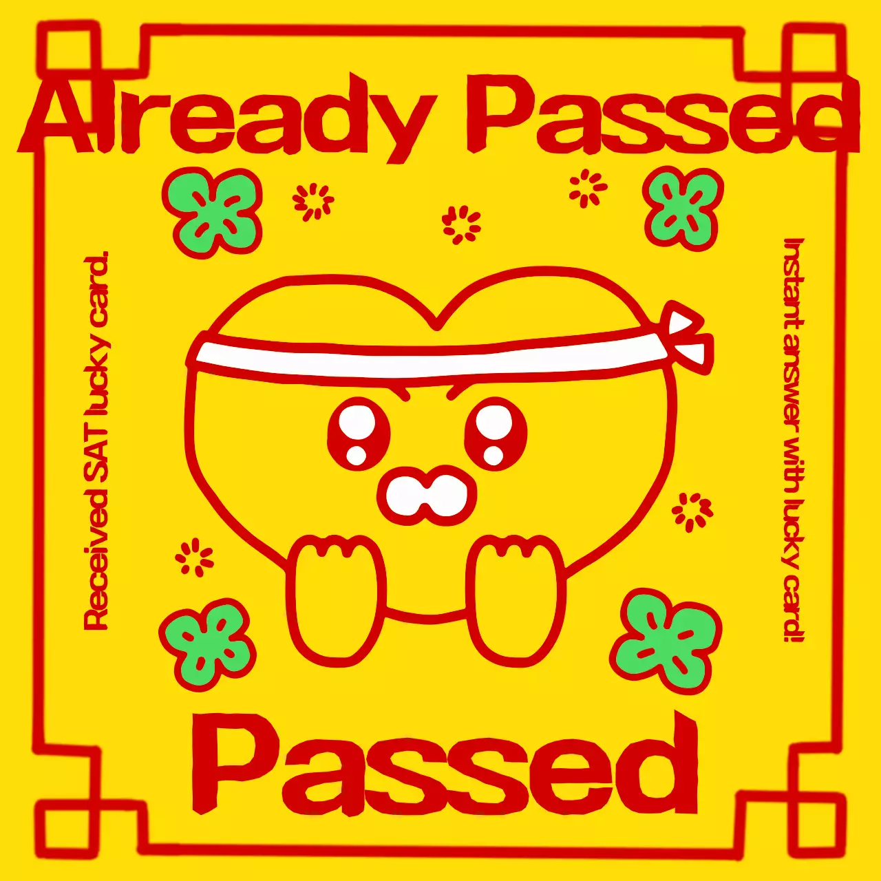 Áp phích cổ vũ màu vàng dễ thương