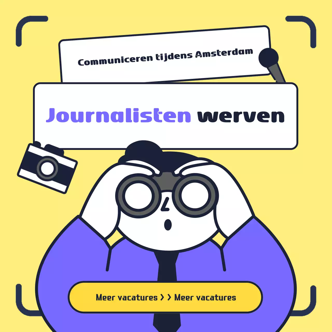 Gele, nette wijkontwikkelingsjournalisten gezocht