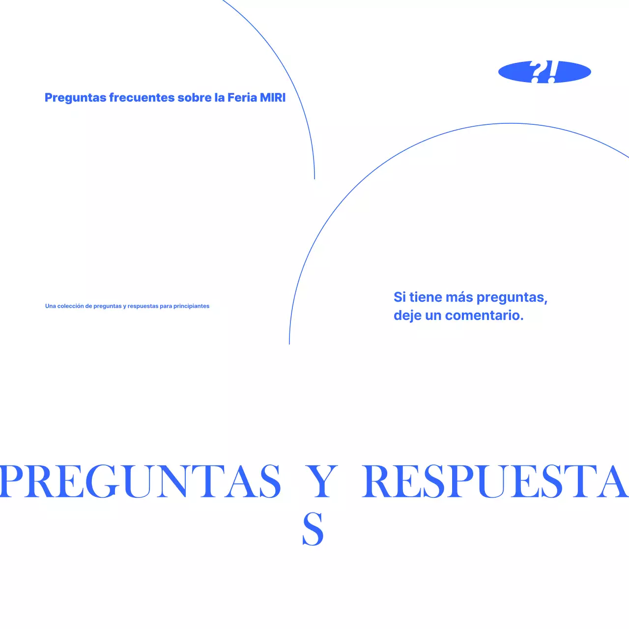 Guía de suministro de información Blue Modern