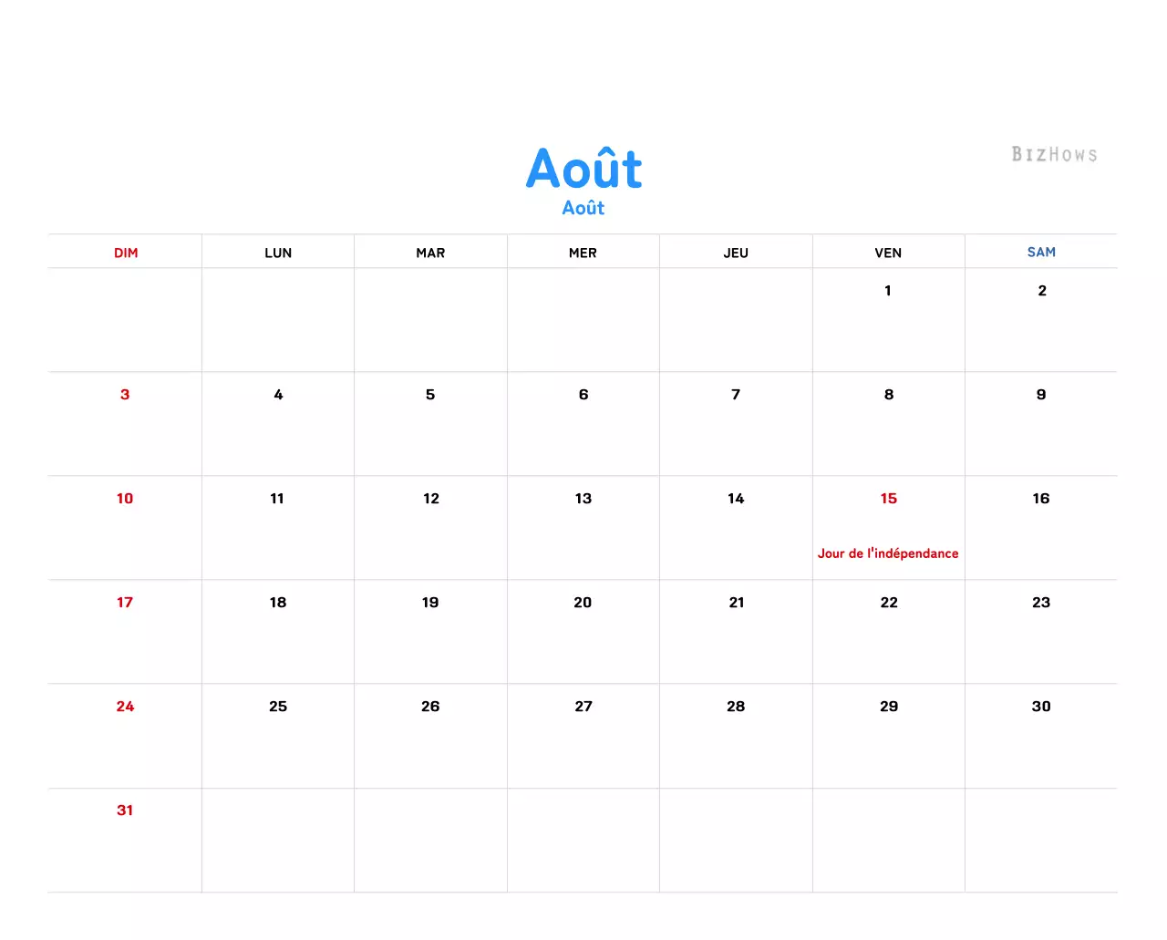 Calendrier du Nouvel An avec illustrations chaleureuses