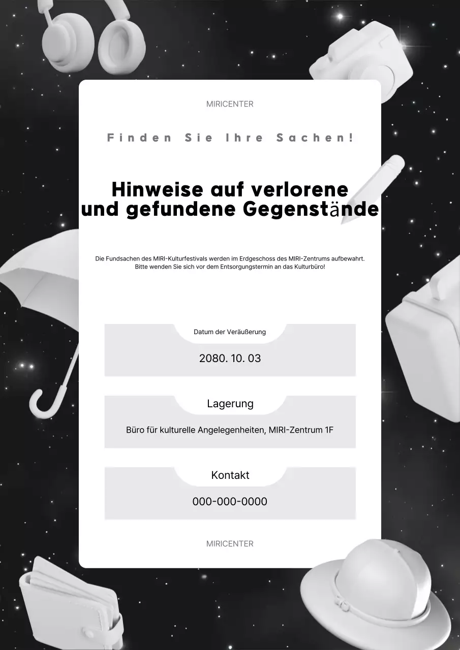 Black Simple Verloren und gefunden