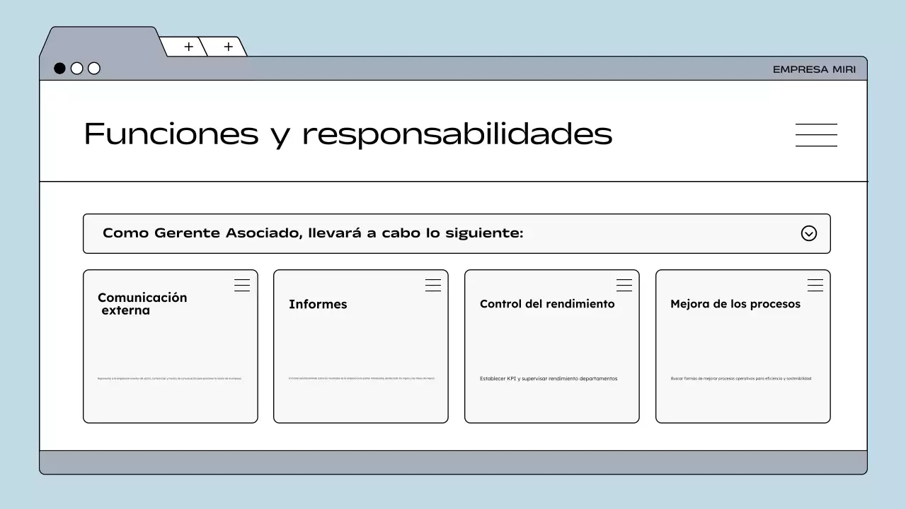 blue modern directriz para empleados