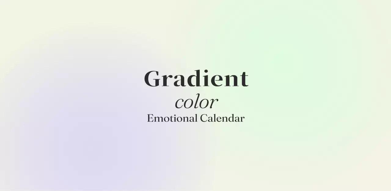 グラデーションミニマルカレンダーカレンダー