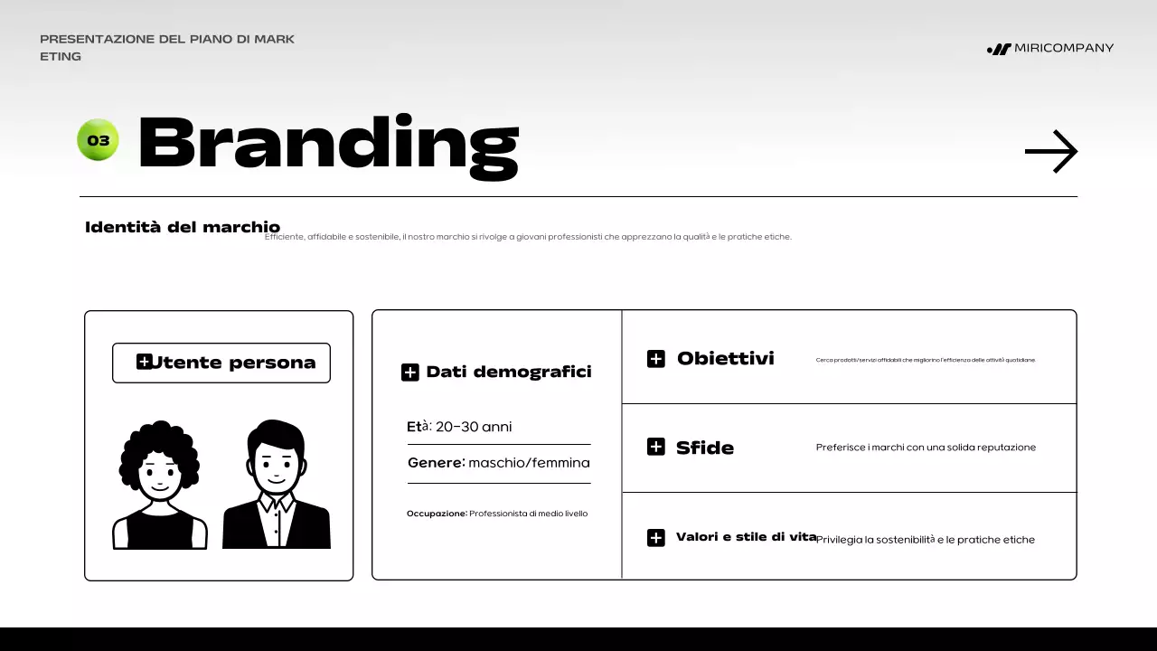 piano di marketing green bold