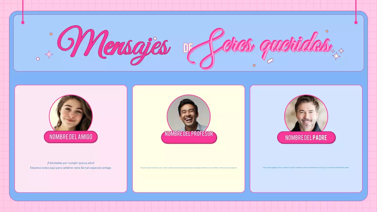 tarjeta de cumpleaños rosa de moda