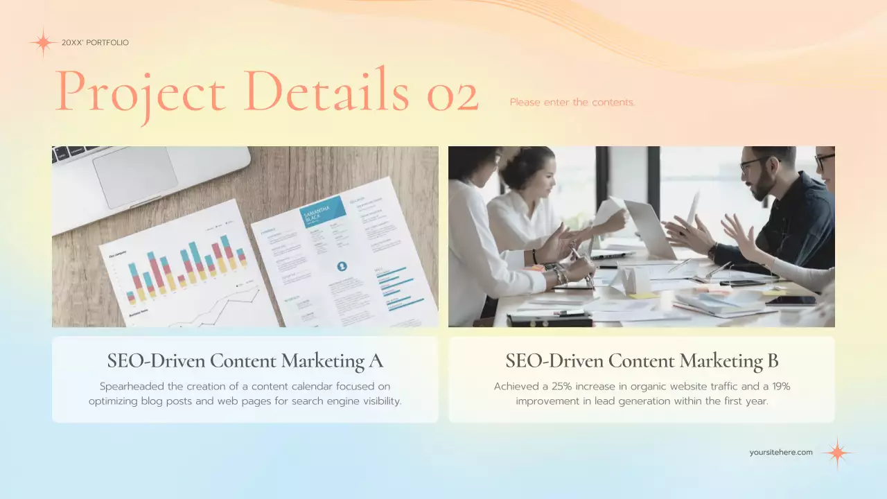 Pastel Elegant Marketing Portfolio Presentation