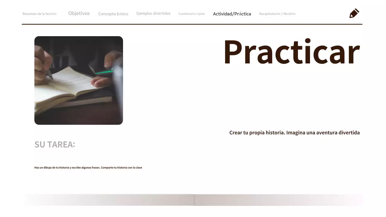 Material minimalista y limpio para la clase de Lengua y Literatura de 3º de Primaria