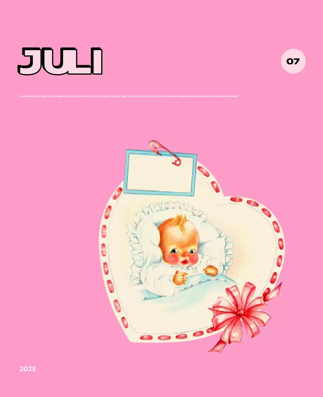 Kleurrijke kalenders met verschillende retro-illustraties