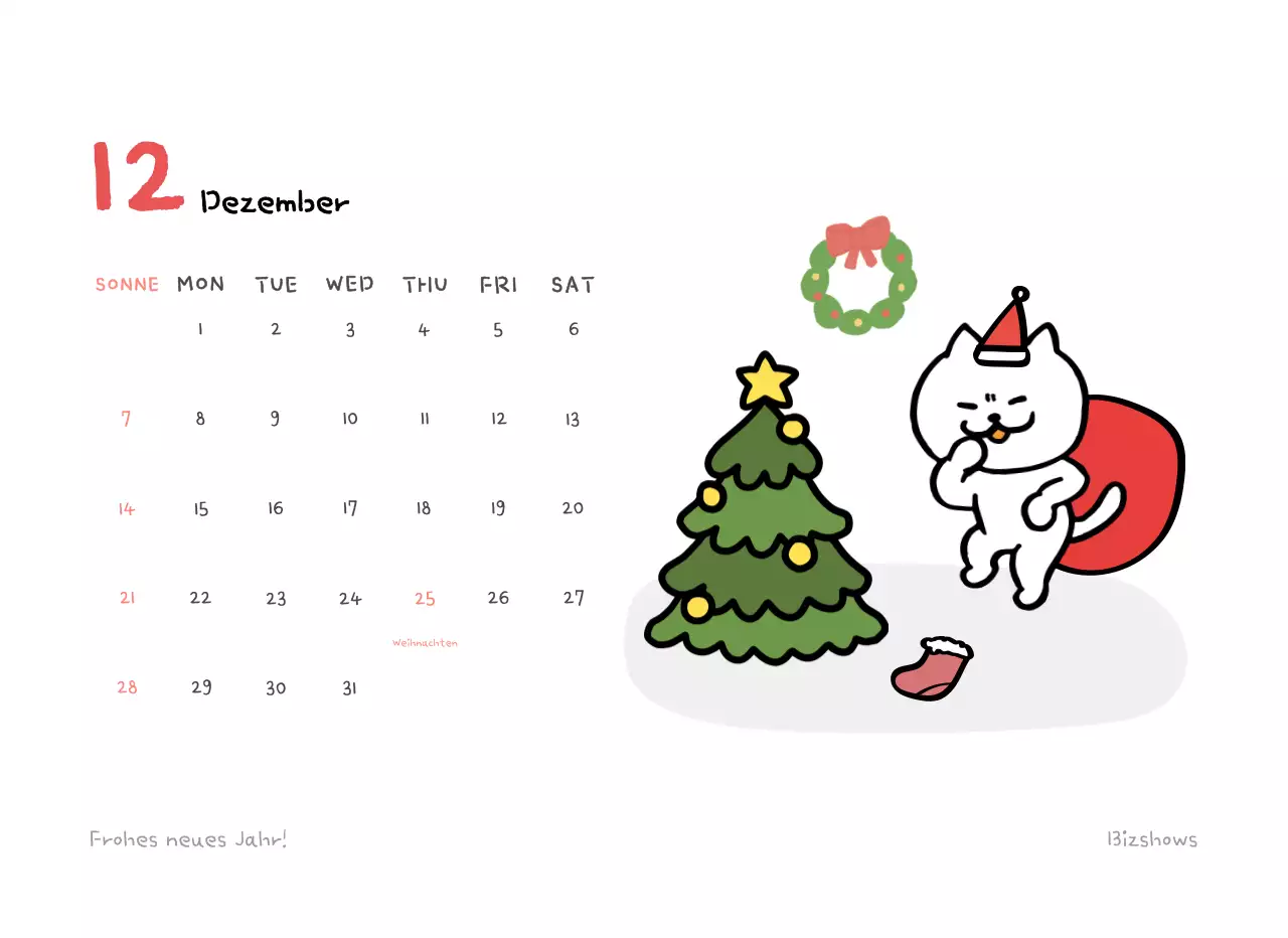 Über den beigen Adventskalender