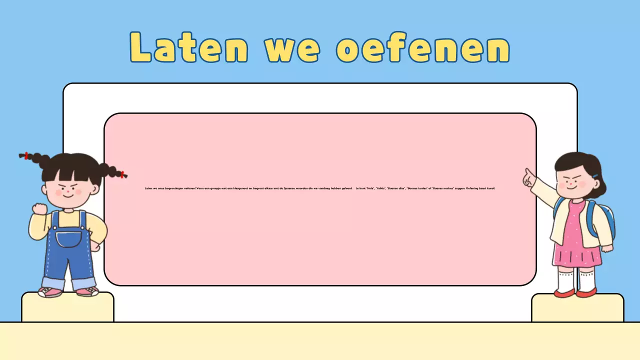 Speelse lespresentatie voor de basisschool