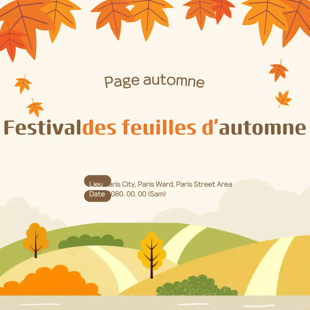 Guide du festival Orange Foliage