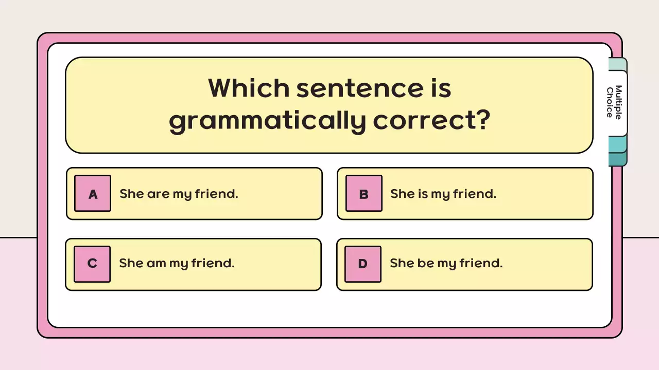 Pink Playful Quiz Guide Presentation