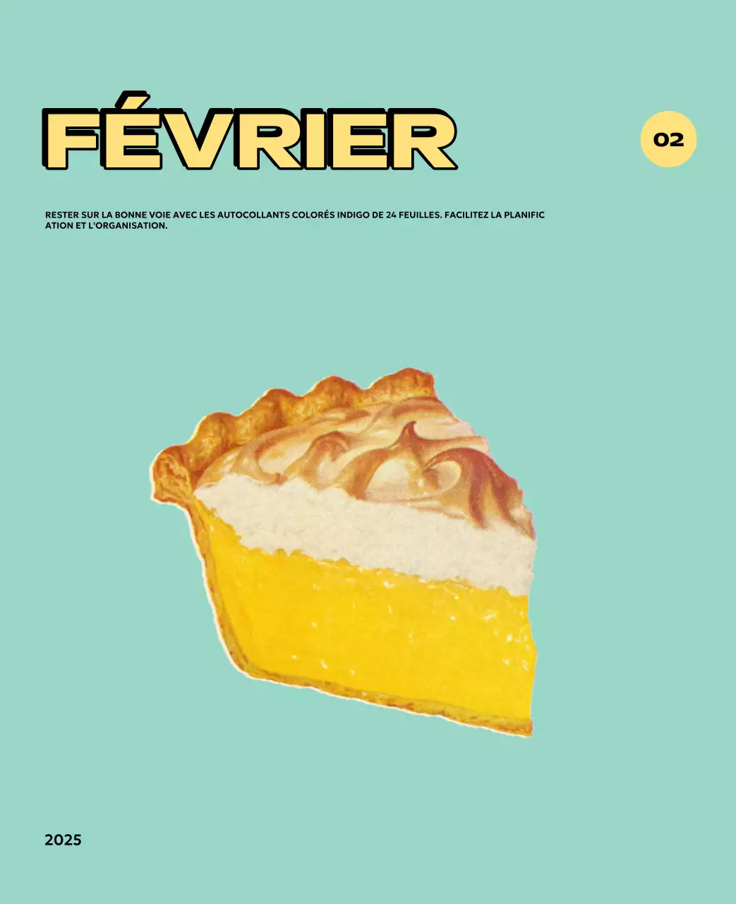 Calendriers colorés avec une variété d'illustrations rétro