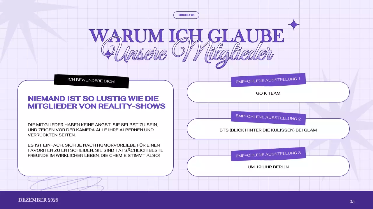 lila elegante Werbeanzeige