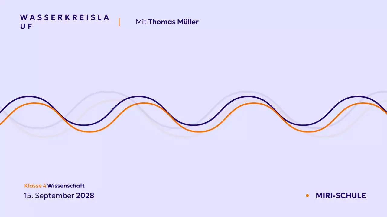 Blu Minimal Science Kurs Präsentation