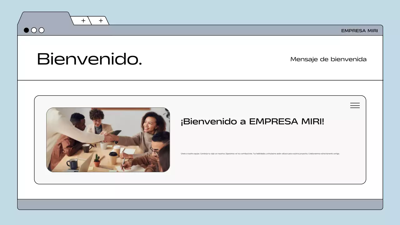 blue modern directriz para empleados