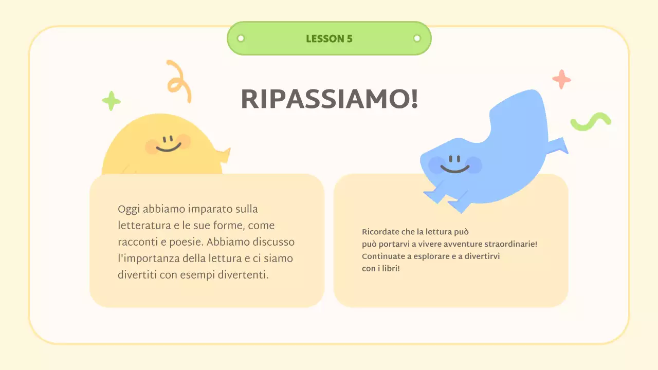 classe gialla di letteratura astratta