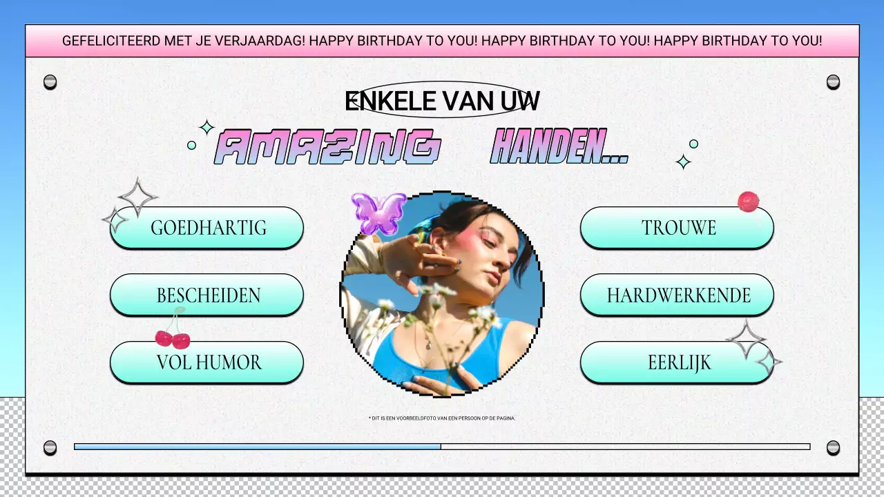 paars retro verjaardagsontwerp